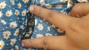 Blue Floral Skirt (Made In Turkey)