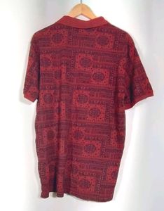 Louis Philippe brown Cotton T-Shirt