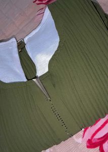 Olive Green Top
