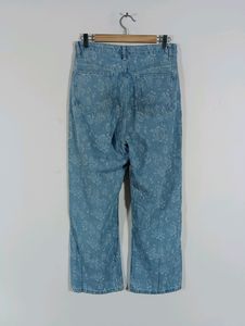 Blue Casual Printed Jeans (Women)