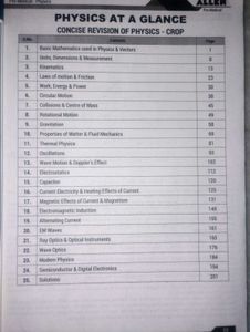 Physics Chemistry Biology At A Glance For Neet Ug