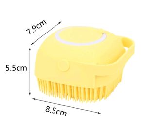 Silicone Bath Brush w Soap Dispenser Body Scrubber