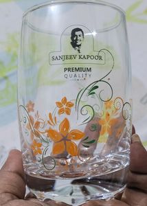 Original Sanjeev Kapoor Glass Set In Yellow Color