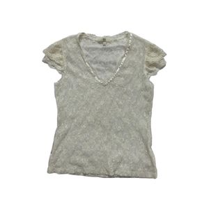 Net Mesh Y2K Ruffle Tee Fairycore