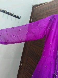 Elegant Purple Ethnic Gown