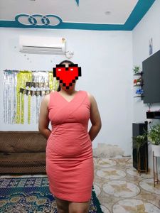 Chic Coral Bodycon Dress