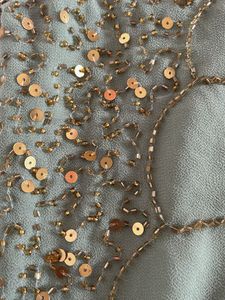 sage green y2k butterfly sequin top