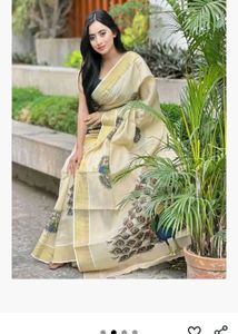 Elegant Peacock Design Saree