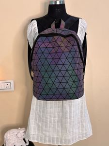 Geometric Reflective Backpack