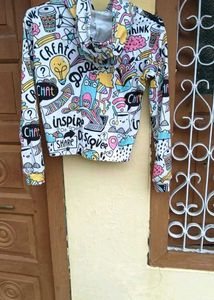 Doodle Crop Hoodie