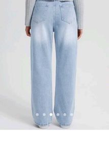 Wide Leg Denim Jeans