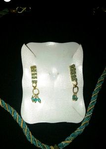 Blue Lace Stone Necklace