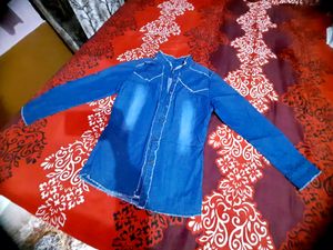 Denim Shirt Top