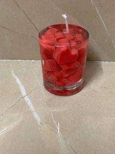 heart floating gel candle