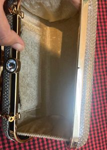 Sparkly Silver Clutch