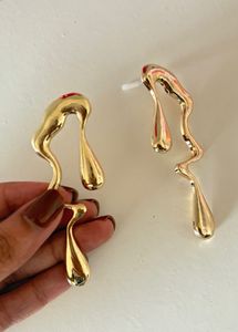 Metallic Gold trendy Earring - NEW/ UNUSED