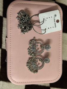 Stylish Silver Jhumka Earrings Combo