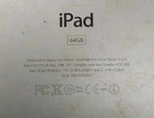 Apple Ipad 1st gen 64gb NOT WORKING