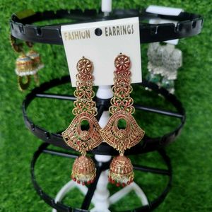 Statement Jhumka Earring Set Combo