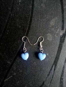 Blue Heart Earrings