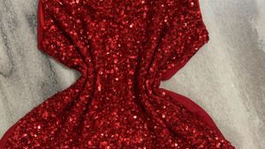 Red Sequin Top