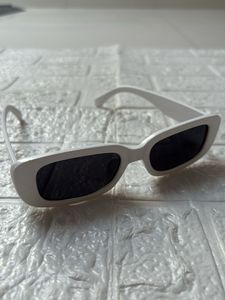White Retro Sunglasses