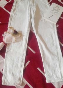 Susan White Straight Jeans