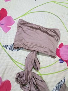 Tie Front Tube Top