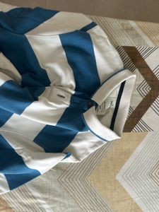 Striped Long Sleeve Polo Shirt