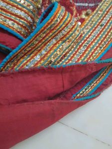 Bright Red Bridal Saree