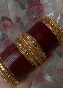 Beautiful Maroon Bridal Chura