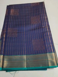 Navy Blue silk saree