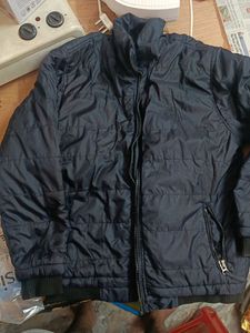 Navy Blue Puffer Jacket