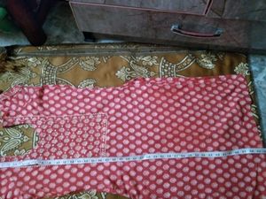 Red Printed Kurta Set