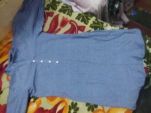 Stylish Blue Cotton Kurta Set