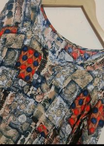Multi Printed Cotton Kurti For 36 Bust