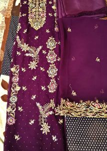 Heavy Work Party Wear Dress Material