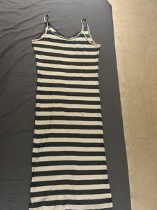 Beautiful Strip Long Dress
