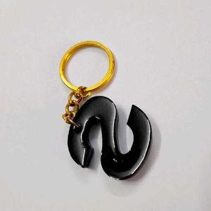 &#39;S&#39; Glitter Keychain
