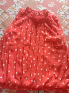 Cute Red Polka Top