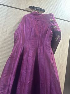 Wine A Line 3 Pc Dress