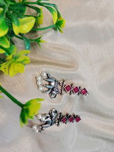 Excellent👌 Elephant ♥️pearls Earring