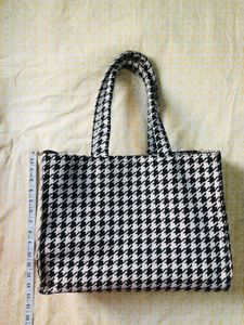 Houndstooth Tote Bag
