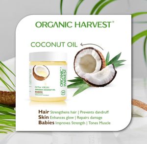 Pack Of 2 Organic Harvest Coconut Oil