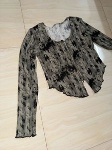 olive zipper top