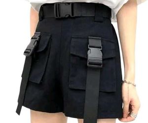 Buckled Black Shorts