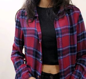 Women Checked Shirt