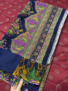 New printed Blue  Poonam saree