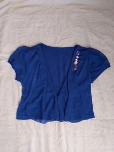 ⊹₊ ⋆ Blue Embellished Shrug ⋆ ₊⊹