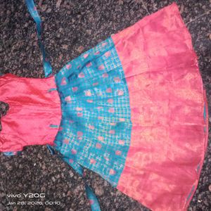 Cute Pink Embroidered Dress